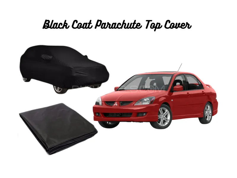 Black Coat Parachute Car Top Cover for Mitsubishi Lancer 2004–2008 | Waterproof, Dustproof  Image-1