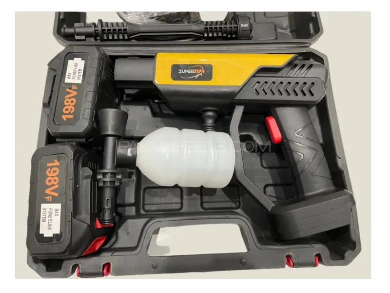 6 in 1 Nozzle - Imported Wireless Pressure Washer Gun - Dual Battery 198V 6 in 1 Nozzle - Imported Wireless Pressure Washer Gun - Dual Battery 198V Image-11