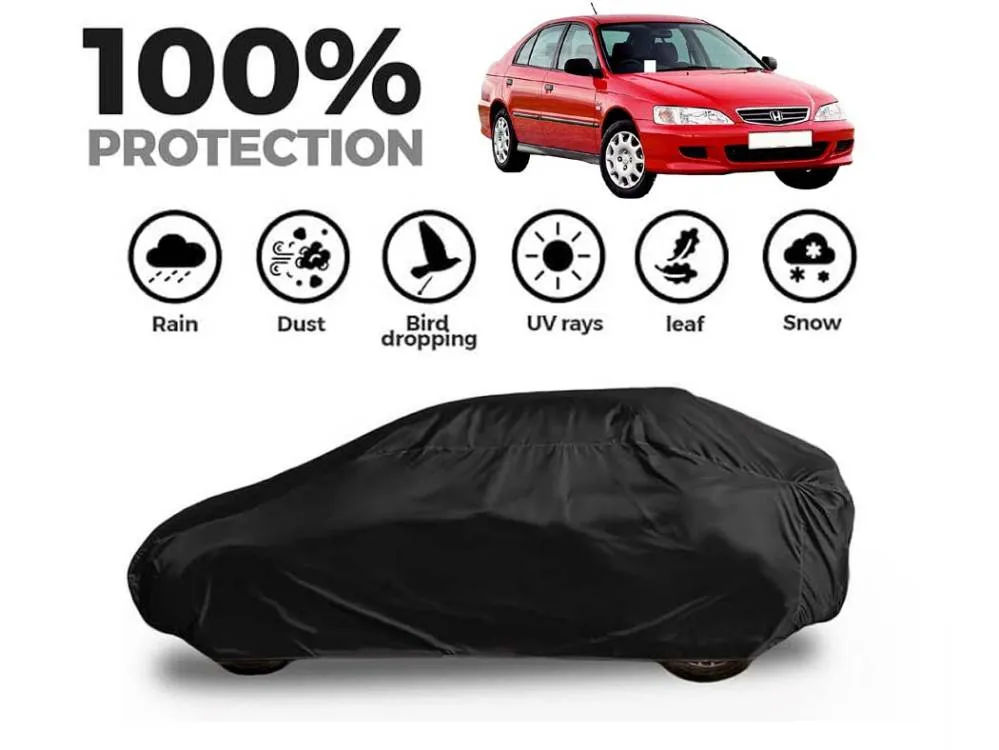 Honda City 1997 - 2002 Top Cover | Black Coat Top Cover | Water & Dust Proof | Anti-Heat Crack Image-1
