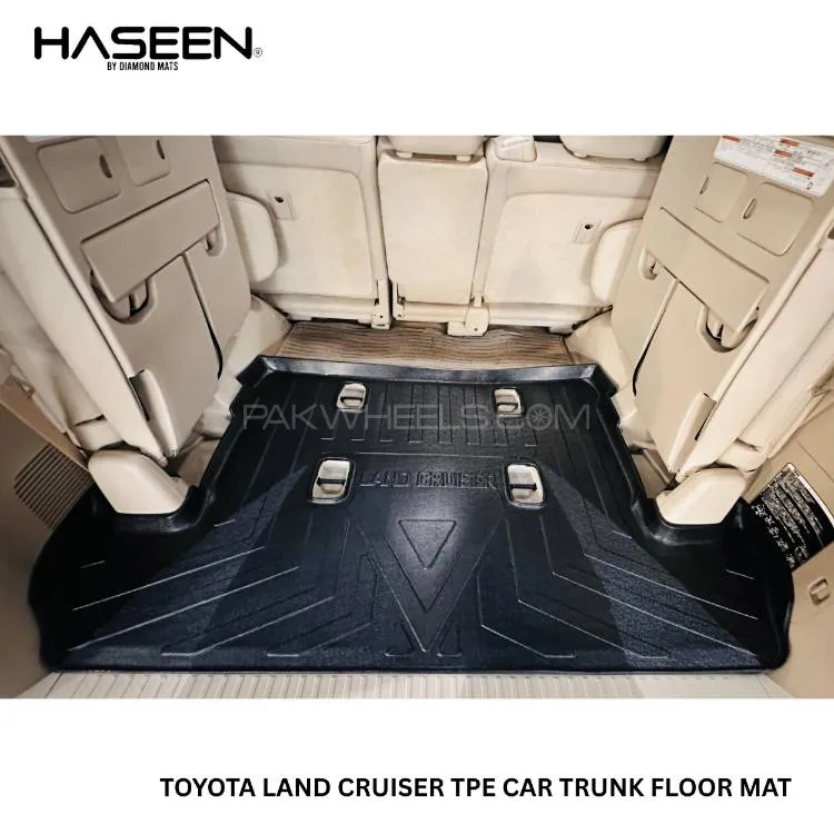 TOYOTA LAND CRUISER TPE PLASTIC CAR TRUNK MAT Image-1