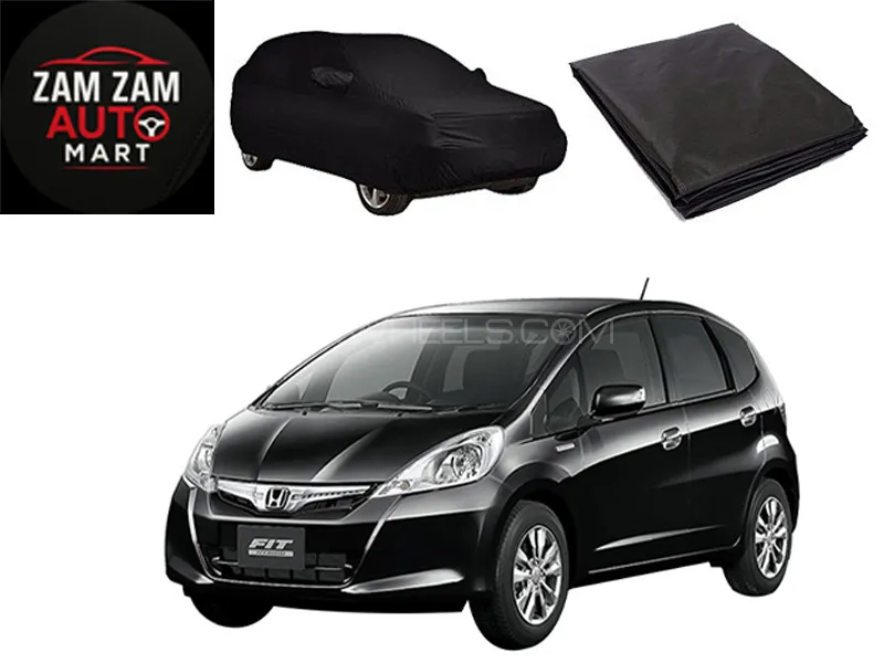 Honda Fit Model 2007-2015 High Quality Black Coated Top Cover Image-1