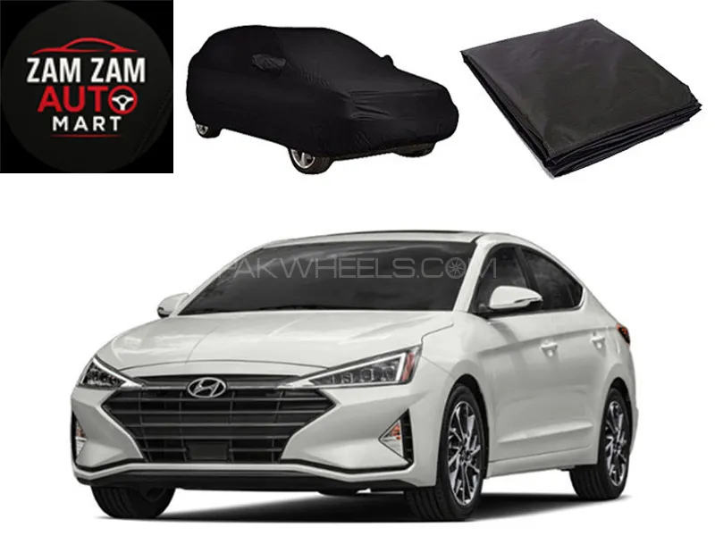 Hyundai Elantra Model 2017-2023 High Quality Black coated top Cover Image-1
