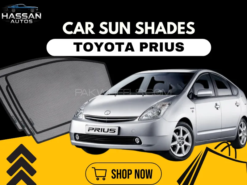 Window Sun Shades (Car Pardy) for Toyota Prius Hatchback 2004–2009 – Custom UV Protection & Heat Con Image-1