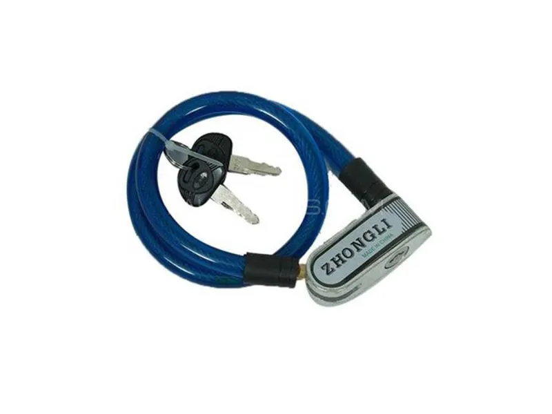 ZHONGLI Heavy Duty Wire Bike Lock – Anti-Theft Cable Lock with Keys for Bicycle & Motorcycle Image-1