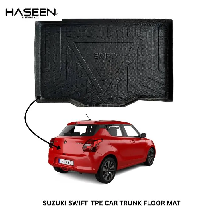 SUZUKI SWIFT NEW 2022-2025 TPE CAR TRUNK PLASTIC MAT Image-1