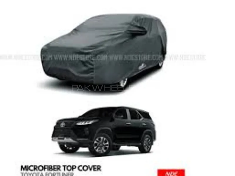 Toyota Fortuner 2021 2025 Car Top Cover Microfiber Quality Cloth 100% Water Absorbent Proof Geniune  Image-1