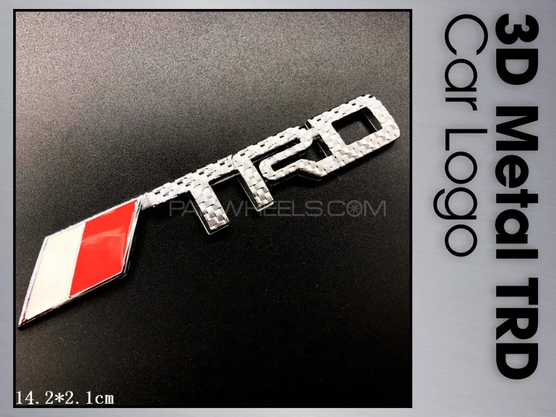 3D Metal Chrome | TRD Logo  Image-1