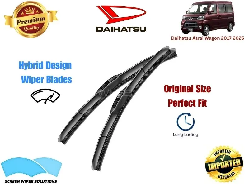 Daihatsu Atrai Wagon 2017-2025 Aero Design Soft Wiper Blade set - Premium Quality Image-1