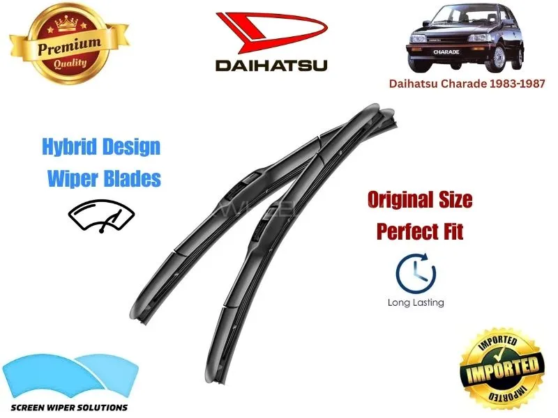 Daihatsu Charade 1983-1987 Aero Design Soft Wiper Blade set - Premium Quality Image-1