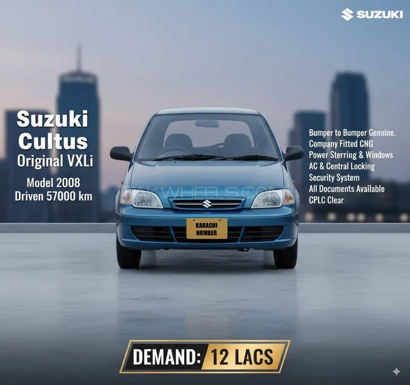Suzuki Cultus 2008 for Sale in Karachi Image-1