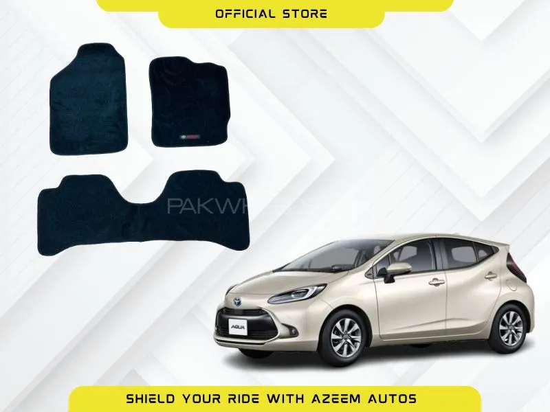 Toyota Aqua 2012 21 Excutive carpet Floor Mats OEM Fitting 3 Pcs Image-1