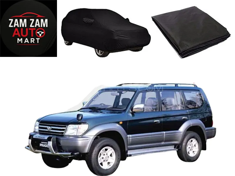 Toyota Prado FJ90 Model 1996-2002 High Quality Black Coated Top Cover Image-1