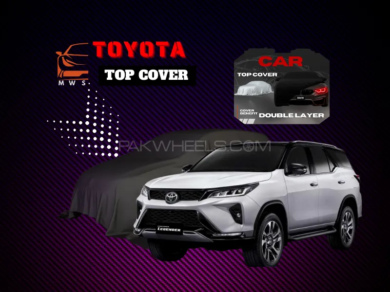 Toyota Fortuner Legender Top Cover | Grey Double Layer | Waterproof & Heatproof Image-1