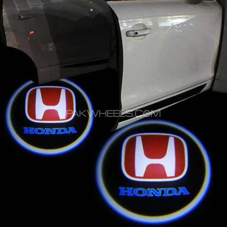 2pcs Car Door Logo Projection Light Honda | Car Door LED HD Welcome Shadow Projector Logo Light Image-1
