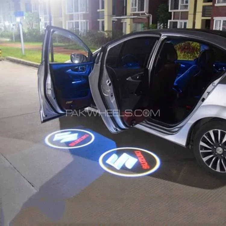 2pcs Car Door Logo Projection Light Suzuki | Car Door LED HD Welcome Shadow Projector Logo Light Image-1