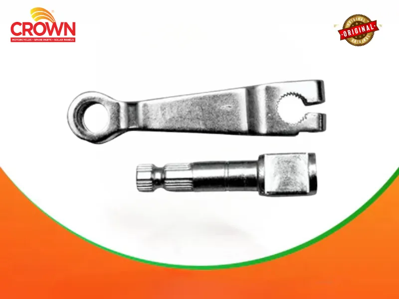 Crown Lifan Front Brake Cam Lever & Shaft for 70cc Motorcycles (CD70F) Image-1