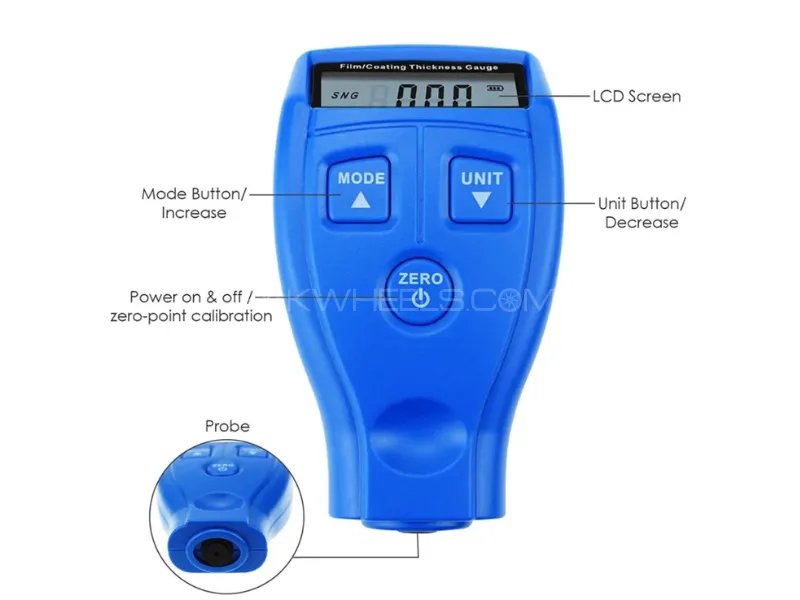 Digital Film Coating Thickness Gauge – Paint Thickness Meter for Cars Image-1
