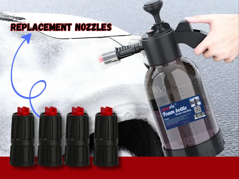 Zingfix Foaming Nozzle for Foam Sprayer Bottle – Pack of 4 Image-1