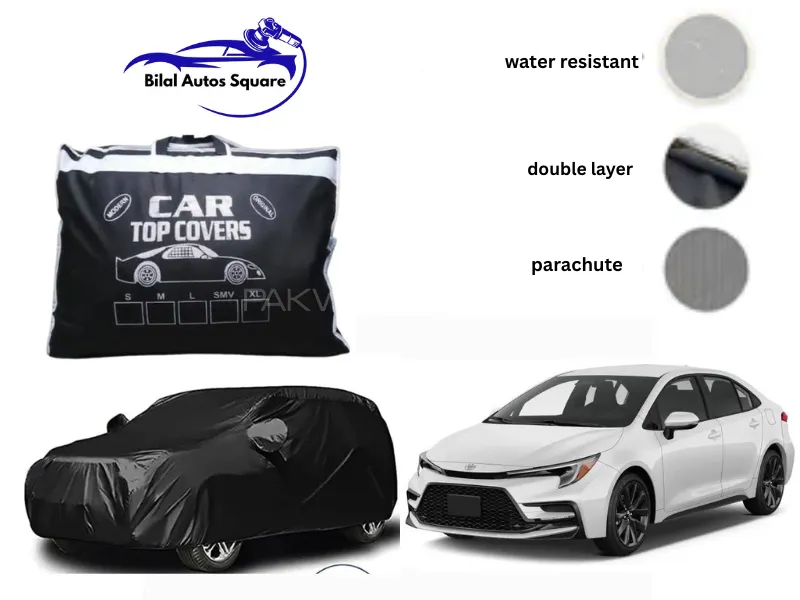 Toyota Corolla Grande X 2015-2025 Double Layer Waterproof Car Top Cover | All-Weather Premium Image-1