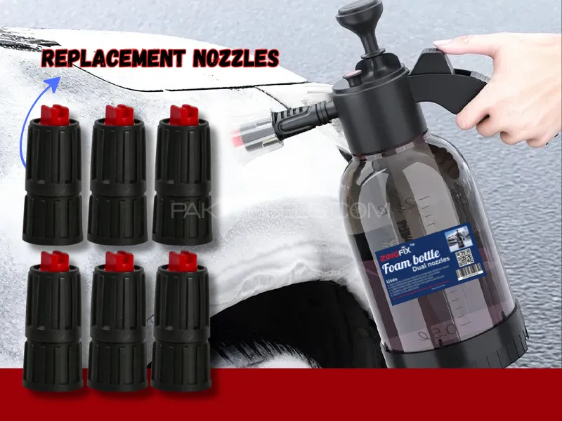 Zingfix Foaming Nozzle for Foam Sprayer Bottle – Pack of 6 Image-1