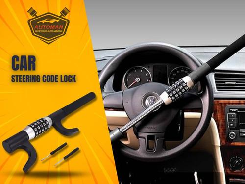 Anti-Theft Car Steering Code Lock | Universal Fit for All Cars| Automanpk Anti-Theft Car Steering Code Lock | Universal Fit for All Cars| Automanpk