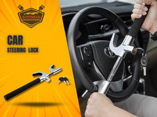 Universal Anti-Theft Extendable Car Steering Wheel Lock | Automanpk Universal Anti-Theft Extendable Car Steering Wheel Lock | Automanpk