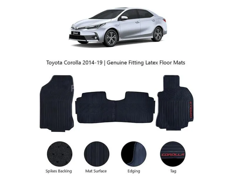 Corolla grande 2018 2025 Car Floor Letux Matts Geniune Custom Size Imported  Image-1
