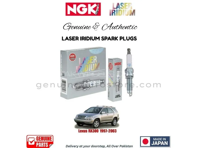 Lexus RX Series 1997-2003 NGK LASER IRIDIUM SPARK PLUG - 4 PIECES Image-1