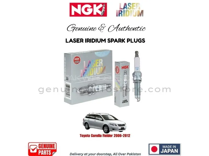 Toyota Corolla Fielder 2006-2012 NGK LASER IRIDIUM SPARK PLUG - 4 PIECES Toyota Corolla Fielder 2006-2012 NGK LASER IRIDIUM SPARK PLUG - 4 PIECES Image-1