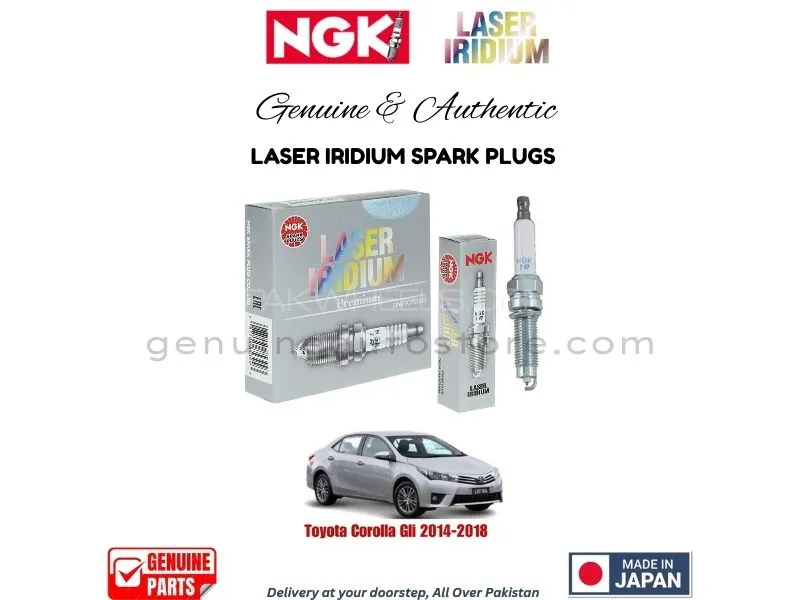 Toyota Corolla GLI 2014-2018 NGK LASER IRIDIUM SPARK PLUG - 4 PIECES Toyota Corolla GLI 2014-2018 NGK LASER IRIDIUM SPARK PLUG - 4 PIECES Image-1