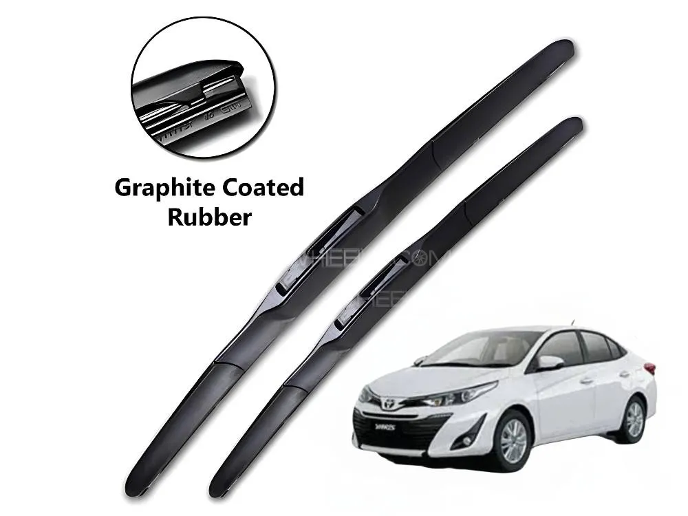 Toyota Yaris 2019-2025 Genuine OEM Hybrid Blades Pair - Wind Wiper Pair For Toyota Yaris Sedan 2025. Image-1