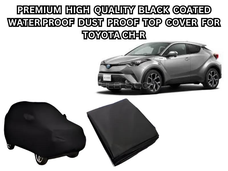 Premium High-Quality Combo Pack – Black Velvet Seat Cushion + Black Coated Top Cover for Toyota C-HR Image-1