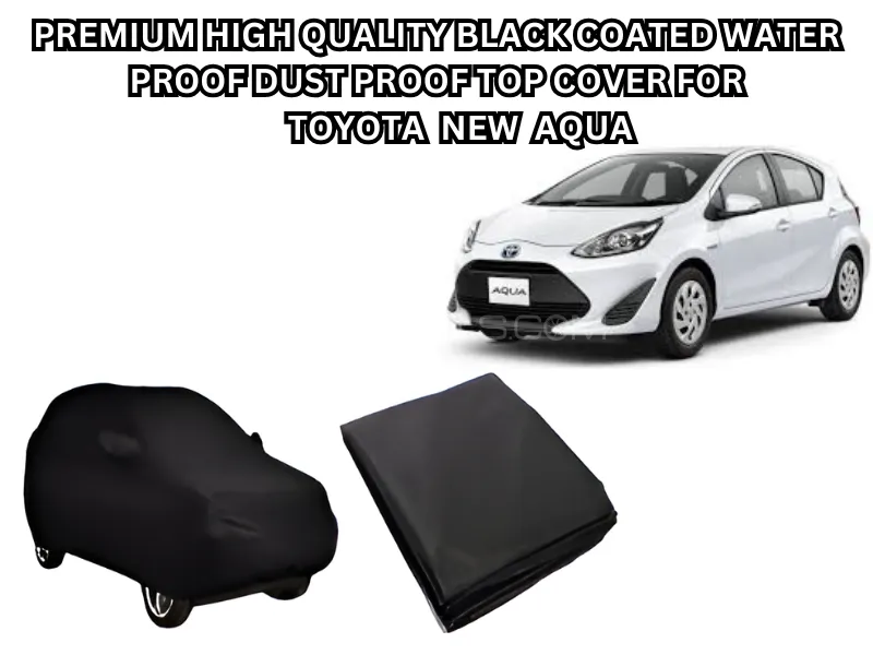 Premium High-Quality Combo Pack,Black Velvet Seat Cushion,Black Coated Top Cover for Toyota New Aqua Image-1