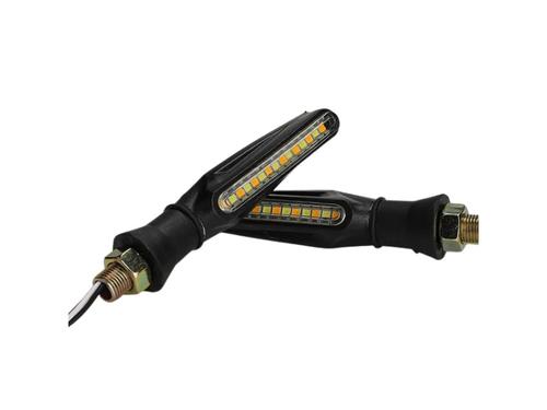 2Pcs Audi Flow Style LED Motorcycle Turn Signal Indicators | Sequential Flowing Bike Indicators 2Pcs Audi Flow Style LED Motorcycle Turn Signal Indicators | Sequential Flowing Bike Indicators