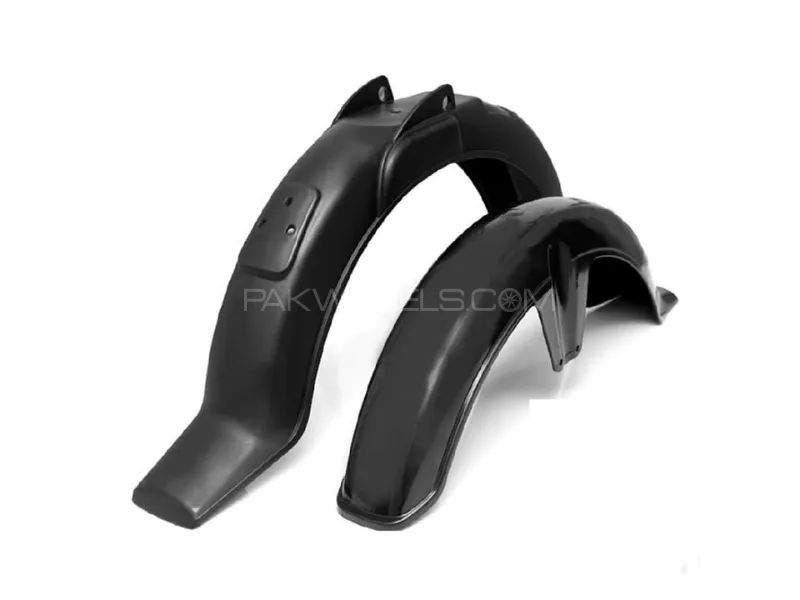CD70 Unbreakable Plastic Fender Set (Front & Rear) – Durable Mudguard for All Models Image-1