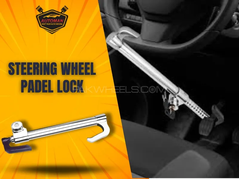 Premium Steering Wheel Paddle Lock – Universal Fit Car Security Device Image-1
