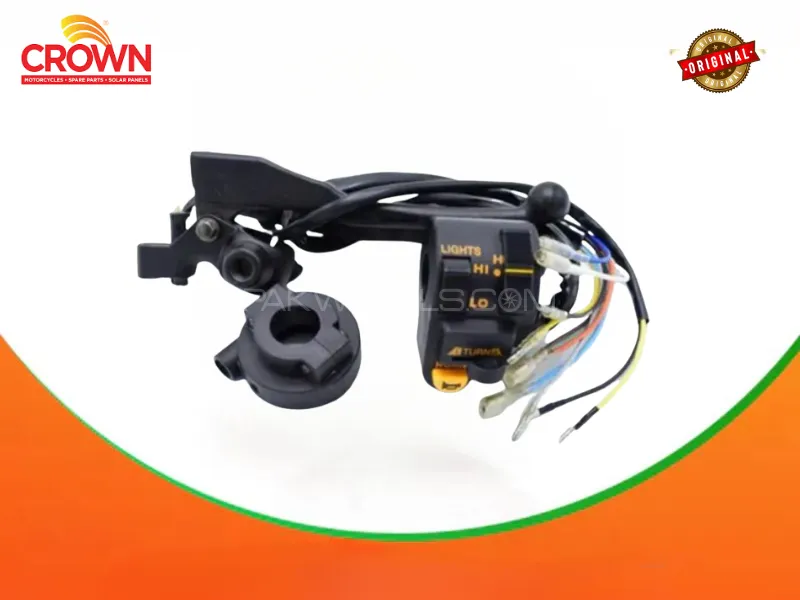 Crown Lever Assembly Set Black (2010 Model) for 70cc Motorcycles (CD70-EURO2) – Durable & Complete Image-1