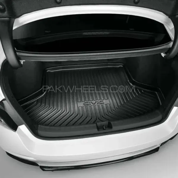 Honda Civic 2016-2021 5D Trunk Mat - Trunk Mat PVC - Cargo Mat Floor Tray For Civic. Image-1