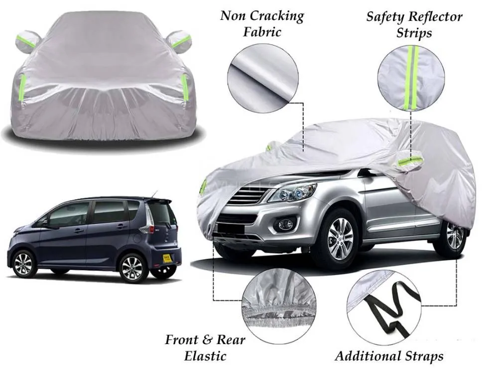 Nissan Dayz 2013 - 2018 Top Cover | Side Mirror Pockets | Reflector Strips | 100% Dust & Water Proof Image-1
