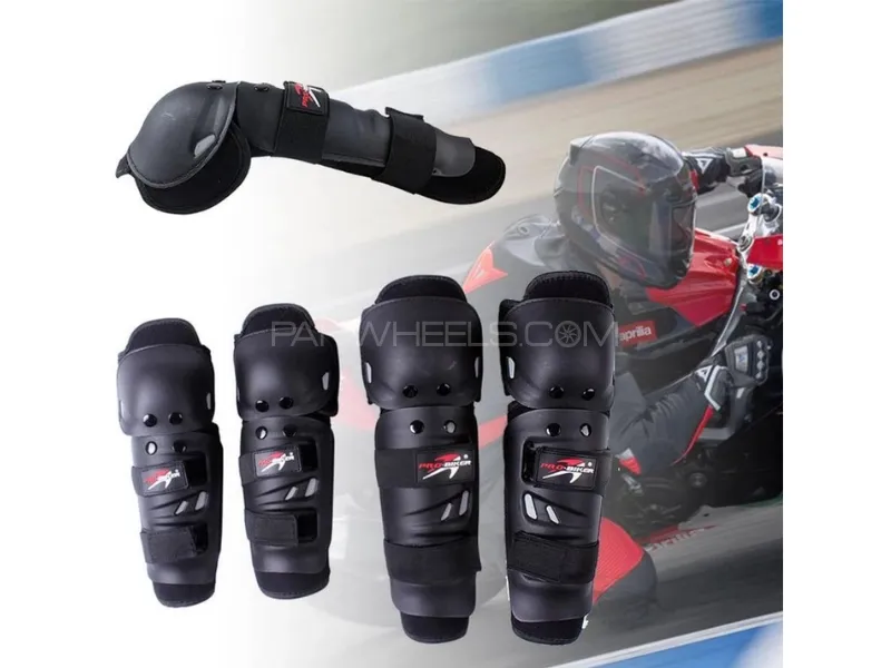 PRO BIKER Elbow & Knee Guard Protector | Motorcycle Riding Safety Pads for Bikers Image-1