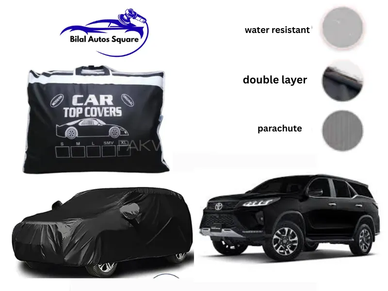 Toyota Fortuner Legender Grey Double Layer Car Cover – Waterproof & Heatproof Protection Image-1