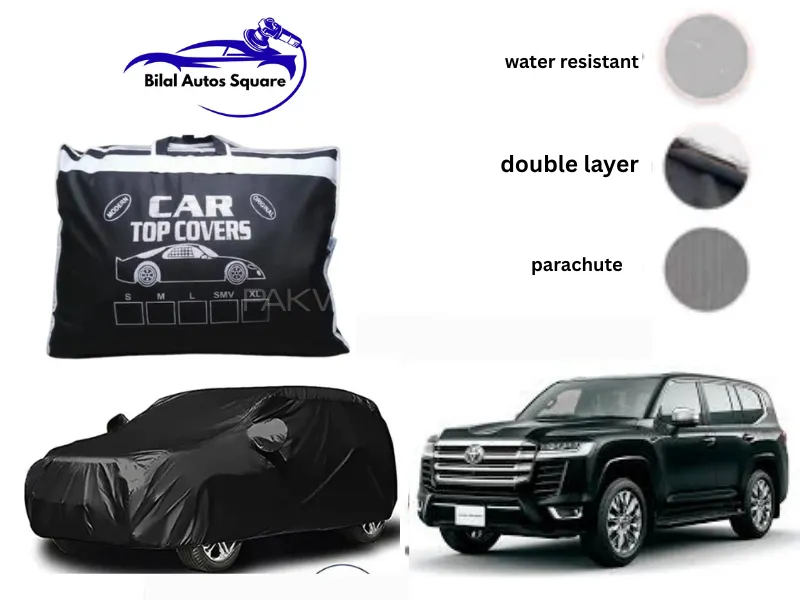 Toyota Land Cruiser 2023 Grey Double Layer Car Cover – Waterproof & Heatproof Protection Image-1