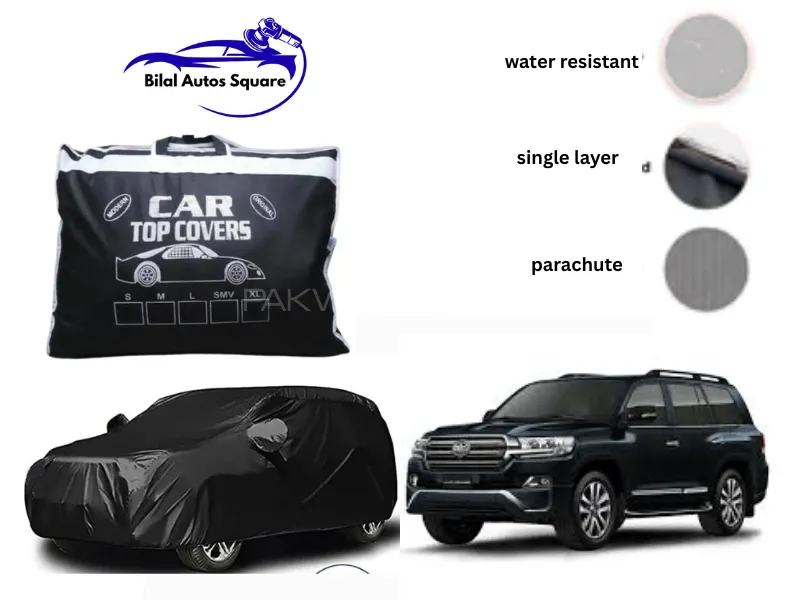 Toyota Land Cruiser Prado Top Cover | Parachute Fabric | Waterproof & Dustproof Image-1