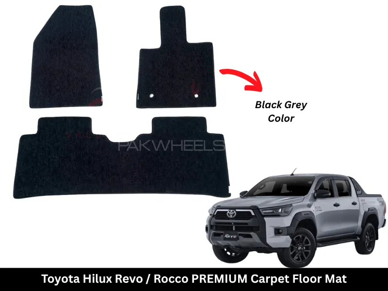 Toyota Revo / Rocco 2021-2025 Premium Carpet Floor Mats Image-1