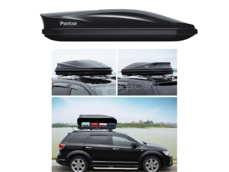 Universal Pentair Roof Storage Box 450L | Car Roof Cargo Carrier for Extra Luggage & Travel Storage Image-1