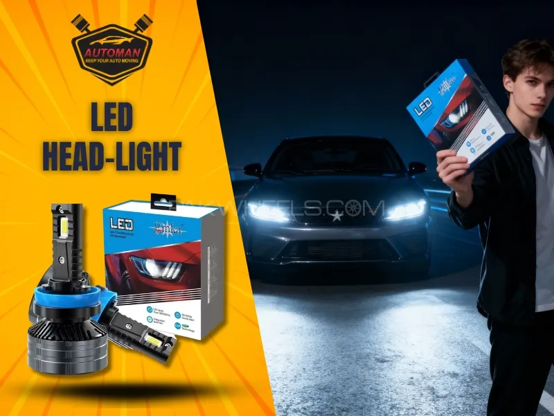 GMKA 200W LED Headlight Bulbs H4 – Super Bright, Energy Saving, Long Life | Automanpk Image-1