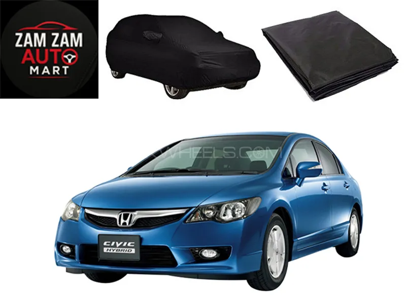 Honda Civic Reborn Model 2006-2012 High Quality Black Coated Top Cover Image-1