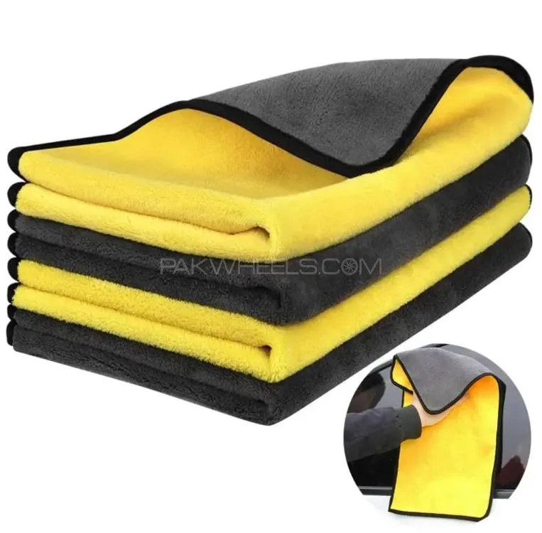 MicroFiber 40/60,3pc & Diamond cut 3pc,Shampo 473 ML,1pc Glove 1pc spunch,Air freshener Bundle offer Image-1
