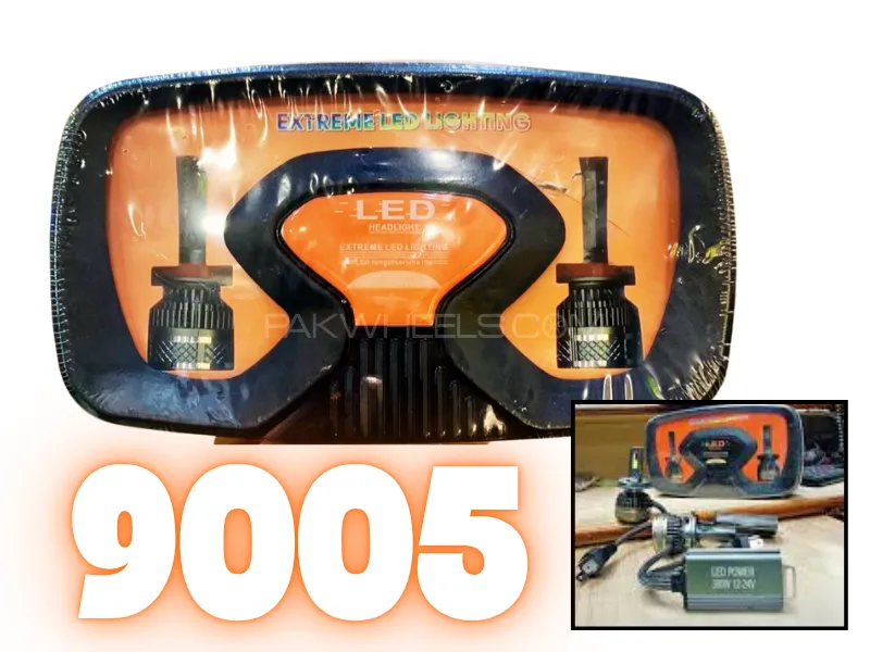 Quantumx | 9005 | LED | Headlight 80000 | Luminous 6000K | 9005 Head Lamp 800W | 2 Pcs Image-1