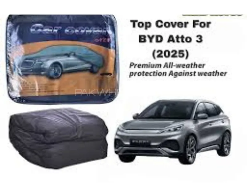Byd Atto3 2024 2025 Car Top Cover China Fabric Fleece Cotton Furr Inside Geniune Size Water Proof Image-1